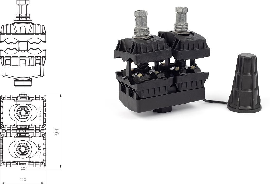 PIV CC 70-241/70-241mm² 2P do 36kV ( Um=42kV )